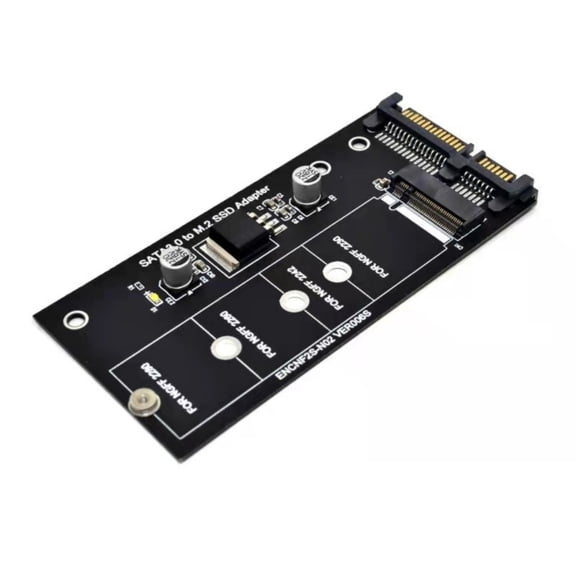 M.2 to SATA3 Adapter Card High Efficiency SATA M.2 SSD Convert Adapter Card NVME SSD Upgraded SATA 6Gbps NGFF Adapter