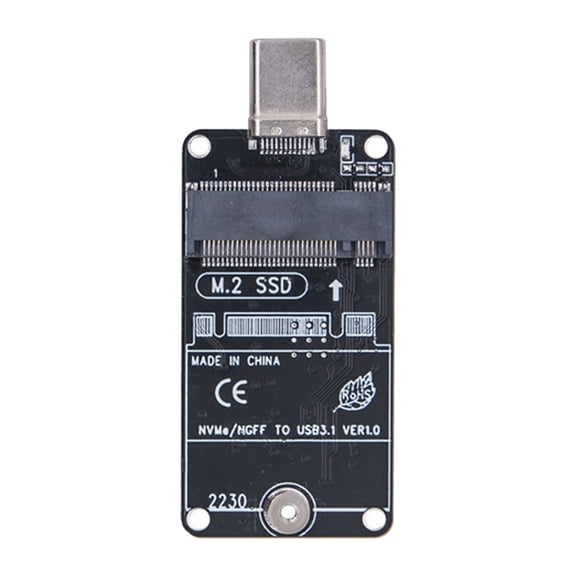 M.2 to USB 3.1 Adapter M.2 NVME NGFF Hard Drive USB 3.1 1000MB/s SSD Reader 2230 to Type C/2242 to Type C/2242 to Type A