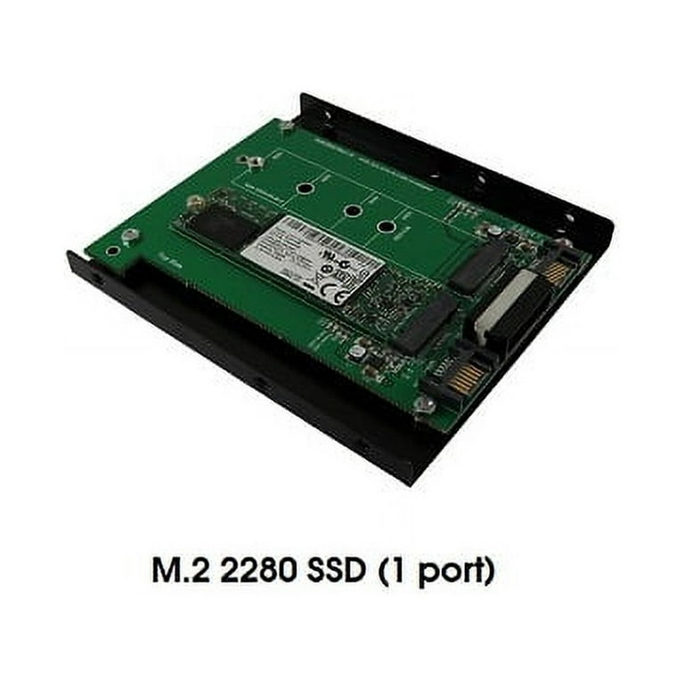 M.2 x 2 to SATA III Dual Port Adapter with 3.5 Inch Metal Frame 