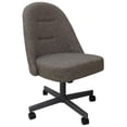 thumbnail image 1 of M-235 Swivel Metal Dining Caster Chair - Mojave Gray Fabric - Gray Base, 1 of 2