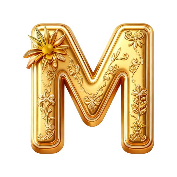 M 2D Acrylic Initial Pendant For Adding A Personalized Touch To Bags And Car Interiors