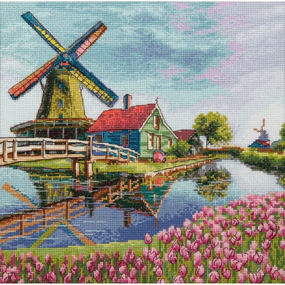 Charivna Mit Counted Cross Stitch kit "Tulip Field" M-481C