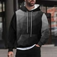 thumbnail image 1 of M-4X Big & Tall Hoodies for Men with Front Pocket Plus Size Fleece Lined Sweatshirts Pullover Long Sleeve Gradient Printed Warm Hooded Tops, 1 of 5