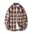 thumbnail image 1 of M-4X Big & Tall Mens Shirts with Pocket Plus Size Long Sleeve Shackets T-Shirts Button-Down Collared Plaid Printed Lapel Tees Tops, 1 of 8