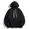 thumbnail image 1 of M-4X Plus Size Hoodies for Men Pullover Long Sleeve Big & Tall Sweatshirts Mens Casual Solid Color Comfort Loungewear Athletic Workout Hooded Tops, 1 of 3