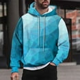 thumbnail image 1 of M-4X Plus Size Hoodies for Men with Front Pocket Big & Tall Fleece Lined Sweatshirts Long Sleeve Gradient Printed Pullover Going-Out Hoodie Tops, 1 of 5