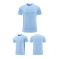 thumbnail image 1 of M-4X Plus Size Mens Big & Tall T-Shirts with Zipper Pocket Short Sleeve Tees Tops Athletic Workout Solid Crewneck Slim-Fit Cooling Tshirts, 1 of 6