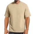 thumbnail image 1 of M-4X Plus Size T Shirts for Men Short Sleeve Tees Tops Big & Tall Mens Casual Solid Color Pullover Crewneck Basic Going-Out Loungewear Tshirts Shirt, 1 of 2