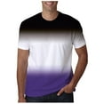 thumbnail image 1 of M-4X T Shirts for Men Plus Size Short Sleeve Crewneck Tees Tops Mens Casual Pullover Slim Gradient Printed Going-Out Loungewear T-Shirts, 1 of 5