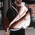 thumbnail image 1 of M-4XL Pullover Hoodies for Men Big & Tall Plus Size Fleece Lined Sweatshirts Trendy Color Block Long Sleeve Loose Comfy Hoodie With Pocket, 1 of 6