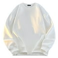 thumbnail image 1 of M-5X Big & Tall Sweatshirts for Men Fleece Lined Plus Size Long Sleeve Shirts Mens Casual Solid Color Pullover Thermal Warm Crewneck Sweatshirt Tops, 1 of 3