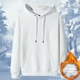 thumbnail image 1 of M-5X Mens Big & Tall Hoodies with Front Pockets Pullover Plus Size Sweatshirts Fleece Lined Long Sleeve Casual Solid Thermal Warm Slim Hooded Tops, 1 of 8