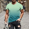 thumbnail image 1 of M-5X Mens Big & Tall T-Shirts Plus Size Short Sleeve Tshirts Shirts Casual Gradient Printed Slim-Fit Pullover Going Out Loungewear Tees Tops, 1 of 5