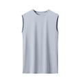 thumbnail image 1 of M-5X Mens Plus Size Tank Tops Quick-Drying Athletic Undershirts Shirts for Men Summer Stretchy Slim Sleeveless Crewneck Workout Vests, 1 of 5