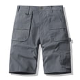thumbnail image 1 of M-5X Plus Size Cargo Shorts for Men with Multi-Pockets Big & Tall Straight Leg Mid Waisted Relaxed Solid Color Hiking Work Tactical-Short, 1 of 5