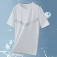thumbnail image 1 of M-5X Plus Size Cooling T Shirts for Men Big & Tall Sun Protection Short Sleeve Tees Tops Stretchy Pullover Slim Crewneck Gym Athletic Tshirts Shirt, 1 of 6