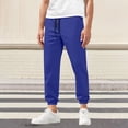 thumbnail image 1 of M-5X Plus Size Pants for Men Big & Tall Athletic Workout Trousers with Pockets and Drawstring Elastic Waist Solid Color Tapered Leg Joggers Pant, 1 of 7