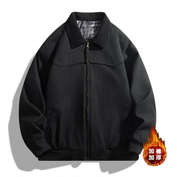 M-5X Plus Size Quilted Jackets for Men Big & Tall Zip Up Coats with Pockets and Collared Long Sleeve Color Block Thermal Warm Work Outerwear Jacket