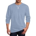 thumbnail image 1 of M-5X Plus Size T Shirts for Men Big & Tall Long Sleeve Tees Tops Mens Casual Solid Color Pullover Crewneck Basic Athletic Workout Tshirts Shirt, 1 of 5