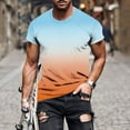 thumbnail image 1 of M-5X Plus Size T-Shirts for Men Big & Tall Short Sleeve Tshirts Shirts Casual Pullover Gradient Printed Comfort Basic Workout Tees Tops, 1 of 5