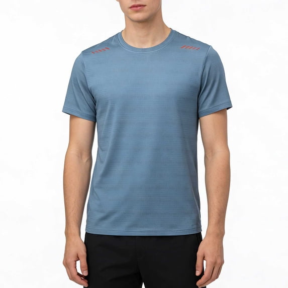 M-5X Plus Size T Shirts for Men Short Sleeve Quick-Drying Tees Tops Big & Tall Pullover Solid Color Crewneck Cooling Athletic Workout Tshirts Shirt