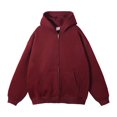 thumbnail image 1 of M-5XL Big and Tall Hoodies for Men with Zipper Up Plus Size Fleece Lined Sweatshirts Pockets Casual Solid Long Sleeve Warm Hooded Jackets Clearance, 1 of 3