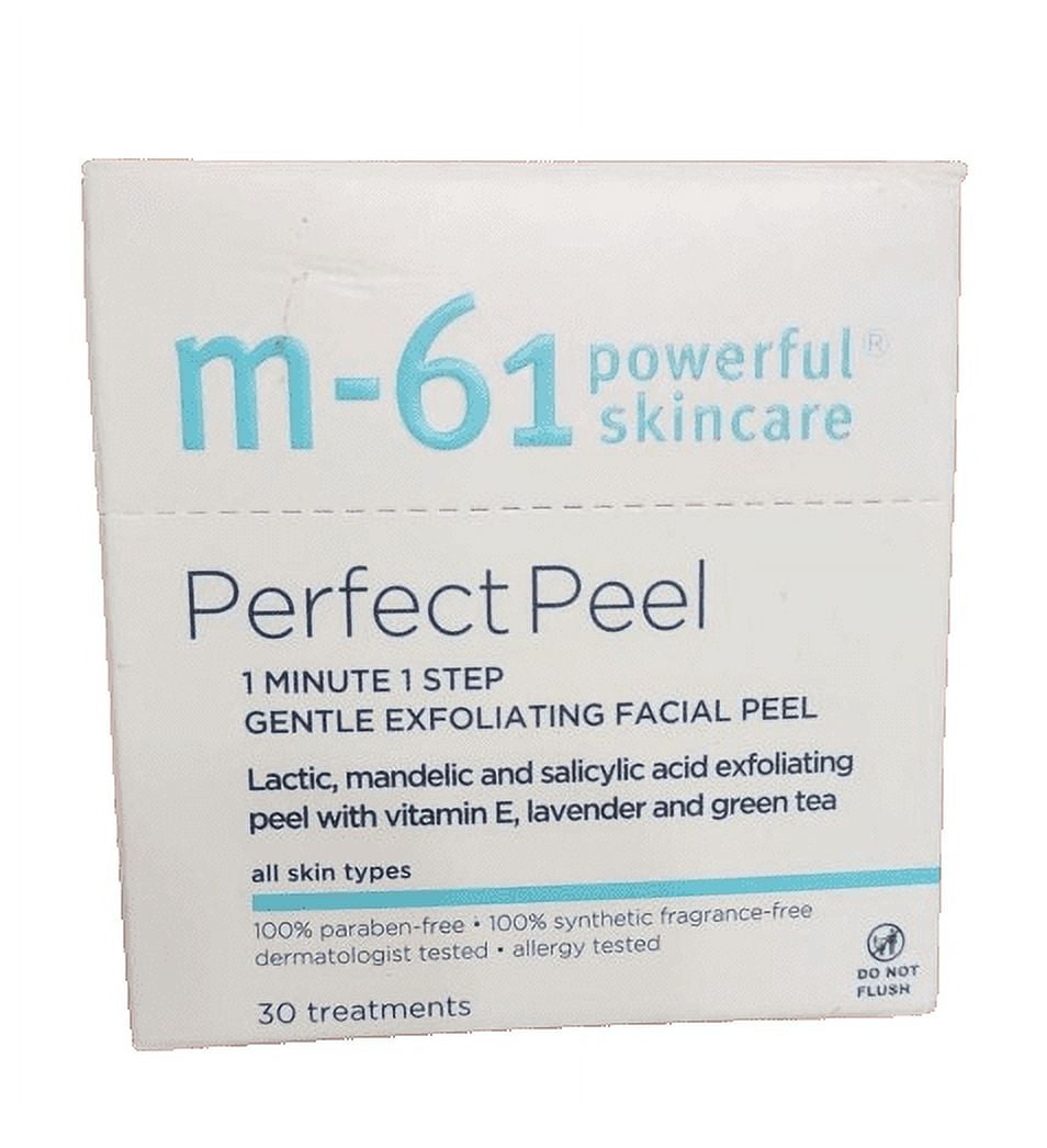 M61 PowerGlow Peel 1 minute 1 Step Exfoliating Face Peel (10packs