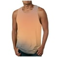 thumbnail image 1 of M-6X Plus Size Tank Tops for Men Big & Tall Sleeveless Crewneck Muscle T Shirts Pullover Gradient Printed Breathable Going-Out Workout Tees, 1 of 4