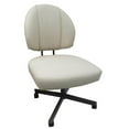thumbnail image 1 of M-75 Swivel Dining Chair on Wheels - Beige on Brown, 1 of 2