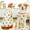 thumbnail image 1 of M-7XL Pet Warm Flannel Clothes Winter Dog Cat Coat Pet Clothes 5-35kg Bichon French Bulldog Clothes Pajamas,XL,Color Dot, 1 of 7