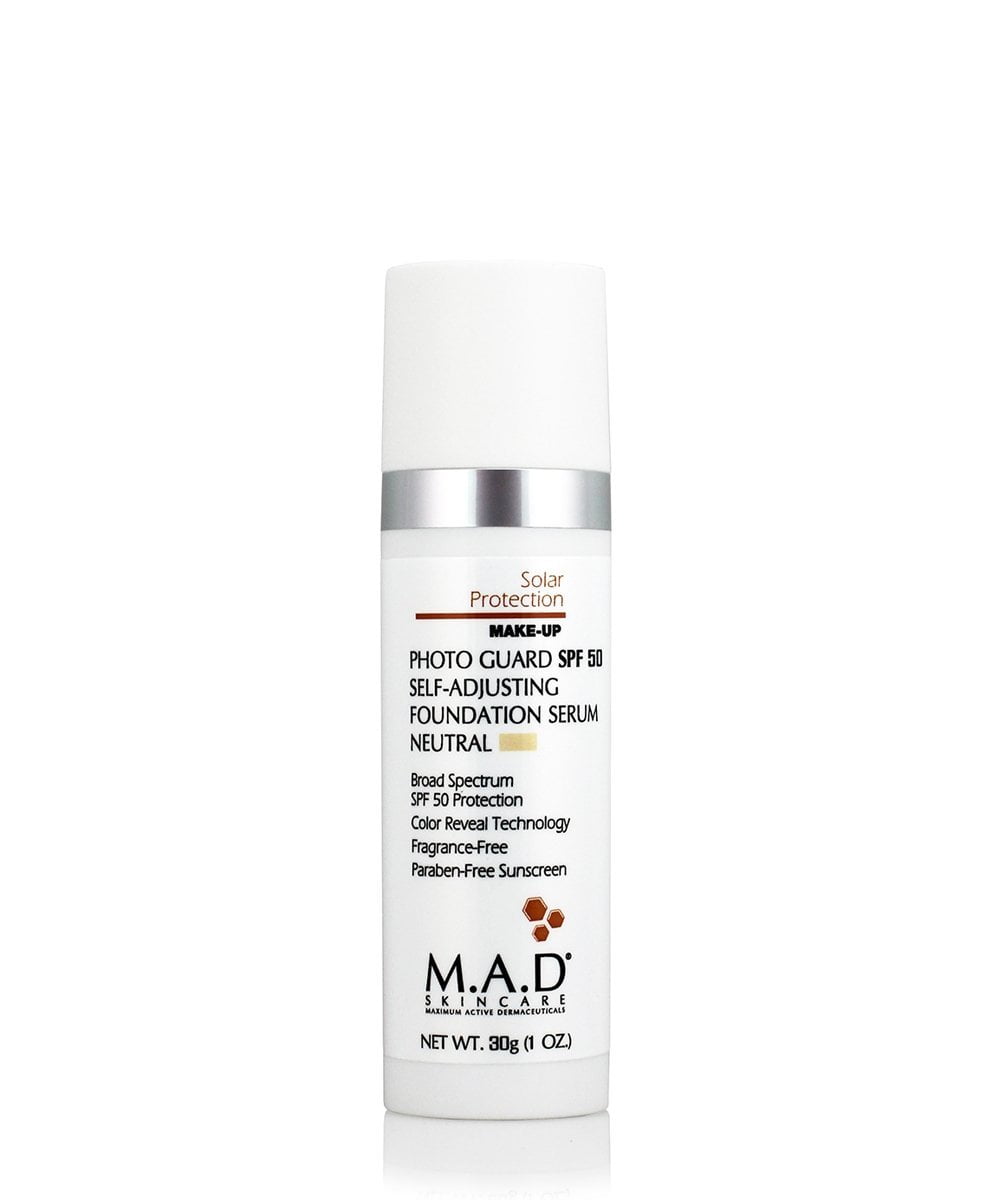 M.A.D Skincare Photo Guard SPF 50 Broad Spectrum Self-Adjusting Foundation Serum - Neutral - by Maximum Active Dermaceuticals