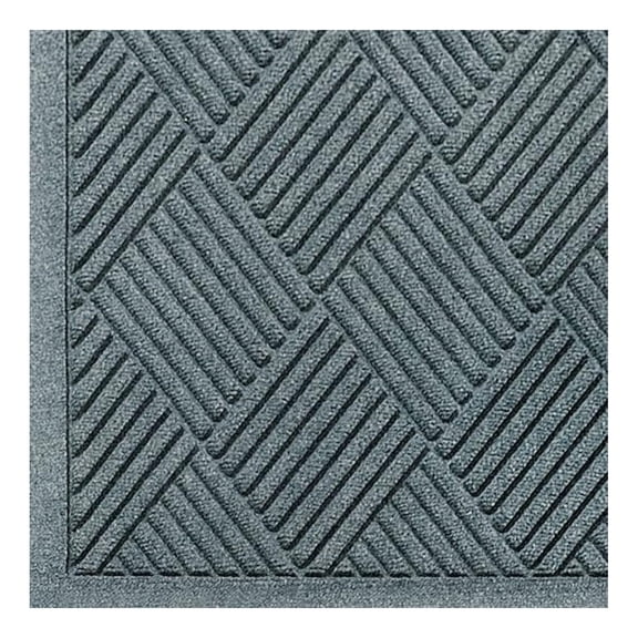 M+A Matting - 221580023 WaterHog Fashion -Pattern Grade Entrance Mat, Indoor/Outdoor Medium Brown Floor Mat 3' Length x 2' Width, Bluestone by