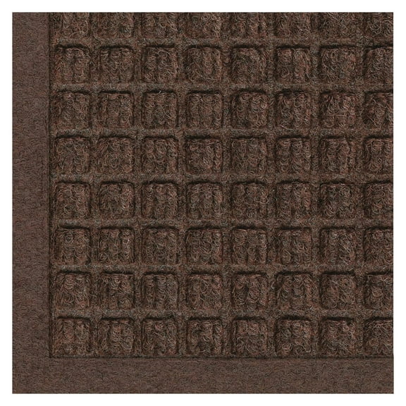 M+A Matting - 280520034 WaterHog Fashion -Grade Entrance Mat, Indoor/Outdoor Charcoal Floor Mat 4' Length x 3' Width, Dark Brown