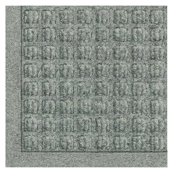 M+A Matting - 280570034 WaterHog Fashion -Grade Entrance Mat, Indoor/Outdoor Charcoal Floor Mat 4' Length x 3' Width, Medium Grey by