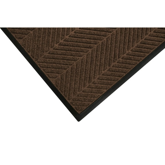 M + A Matting M+A Matting WaterHog Max Herringbone Classic Mat Universal Cleated 2' x 3' Chestnut