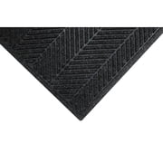 M + A Matting M+A Matting WaterHog Max Herringbone Fashion Mat Universal Cleated 3 x 5 Black Smoke