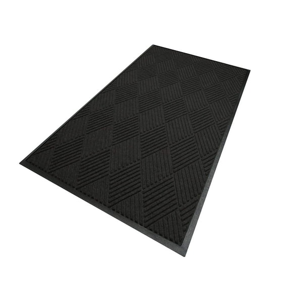 M+A Matting WaterHog Diamond Classic Floor Mat, 72" x 48", Charcoal