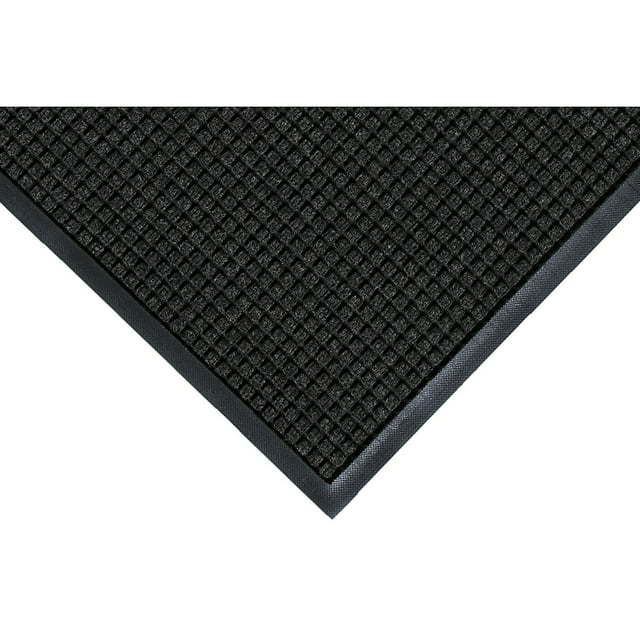 M+A Matting WaterHog Squares Classic Floor Mat, 3' x 5', Charcoal