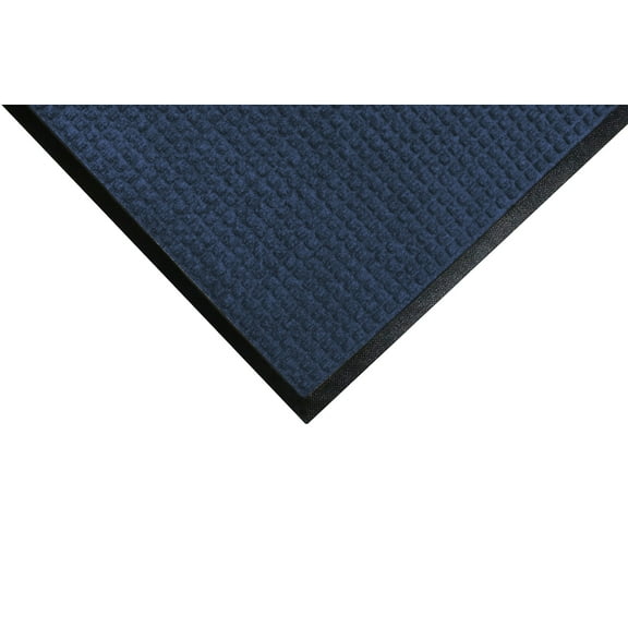 M+A Matting WaterHog Squares Classic Floor Mat, 3' x 5', Navy