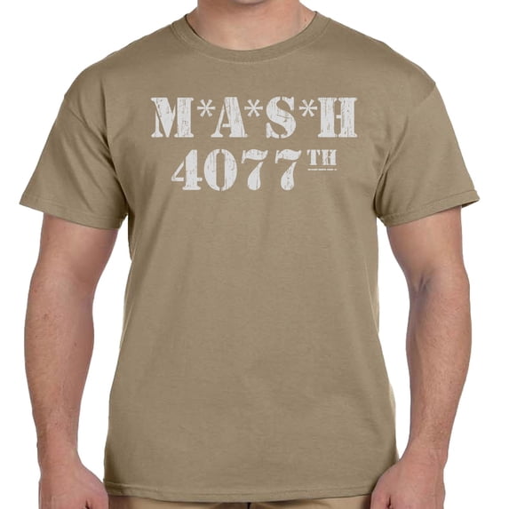M.A.S.H 4077th Distressed Khaki Shirt-Medium