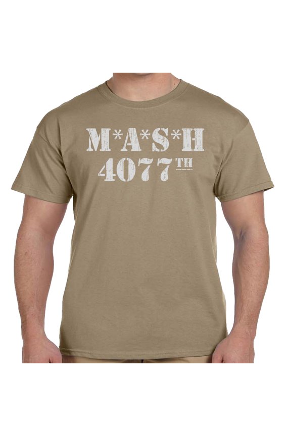 M.A.S.H 4077th Distressed Khaki Shirt-Medium
