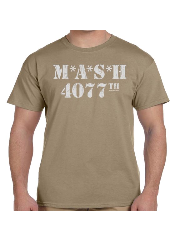 M.A.S.H 4077th Distressed Khaki Shirt-X-Large