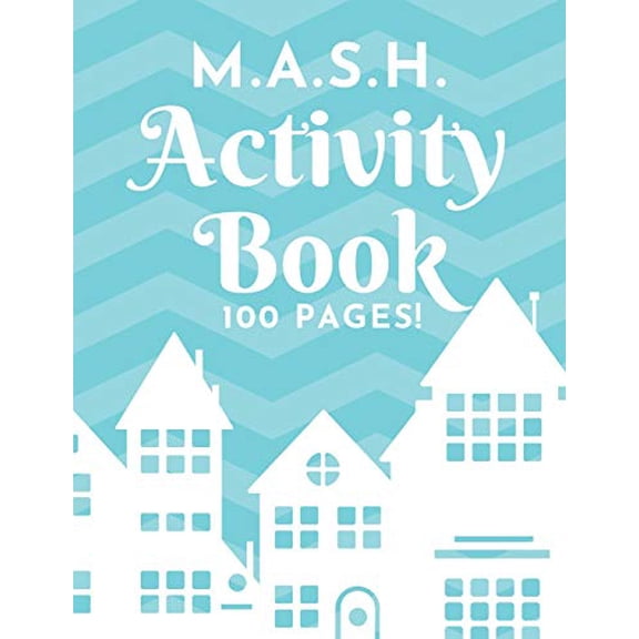 Pre-Owned M.A.S.H. Activity Book - 100 Pages!: MASH Game Notebook - Play with Friends - Discover Your Future - Classic Pen & Paper Games (8.5 x 11 inches) Paperback