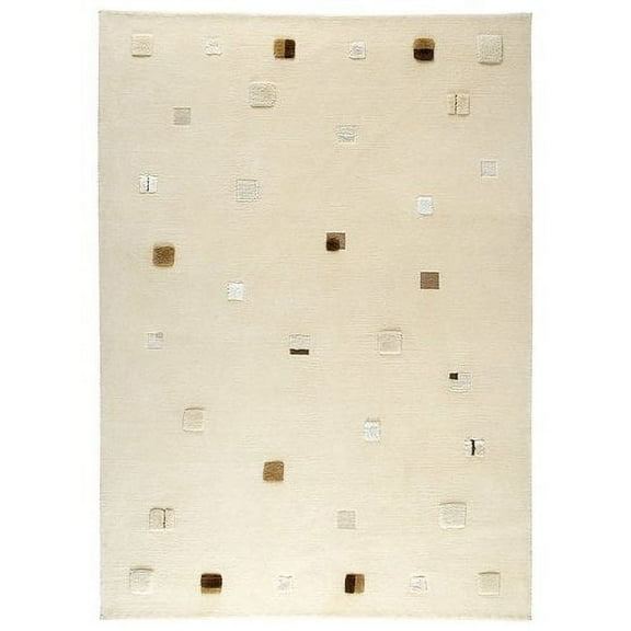 M.A. Trading Colombia Hand-Knotted White Area Rug