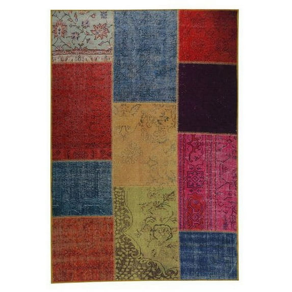 M.A.Trading Inc Handmade Kony Multi Vintage Print Rug (India)