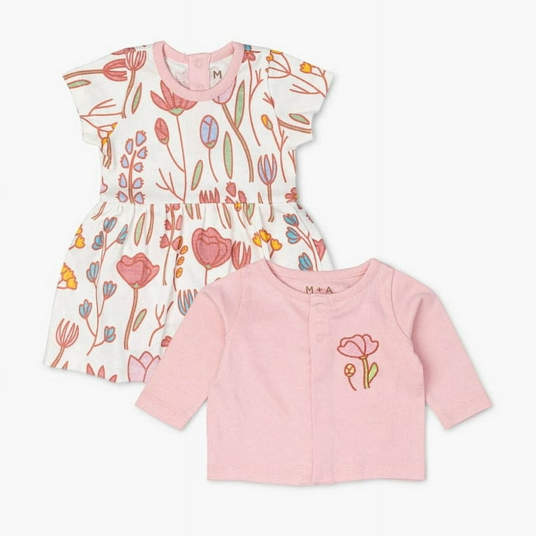 STRETCHY ORGANIC COTTON DRESS, BABY STRETCHY ORGANIC COTTON DRESS, BABY