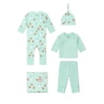 thumbnail image 1 of Monica + Andy Organic Cotton 5-Piece Gift Box Set, Sizes Newborn - 3-6 months, 1 of 13