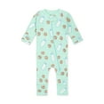thumbnail image 1 of M+A by Monica + Andy Organic Cotton Baby Gender Neutral Long Sleeve Baby One-Piece Pajama, Sizes Newborn - 12 Months, 1 of 2