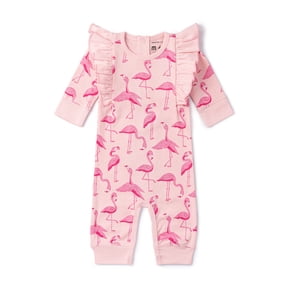M+A by Monica + Andy, Organic Cotton Double Ruffle Romper, Sizes Newborn - 18-24 Months