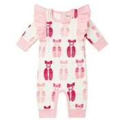 M+A by Monica + Andy, Organic Cotton Double Ruffle Romper, Sizes Newborn - 18-24 Months